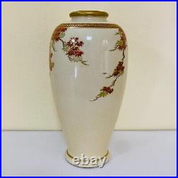 Antique Satsuma Shozan 19th Century Porcelain Vase Meiji Period Used