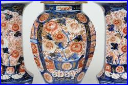 Beautiful Antique Japanese Imari good size Garniture of Vases, 19th century