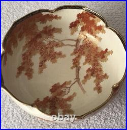 Japanese Satsuma bowl decorated by Uchida dating to early 20th century. Taisho