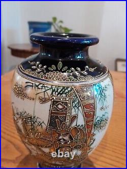 Satsuma Warrior Vase 19th Century